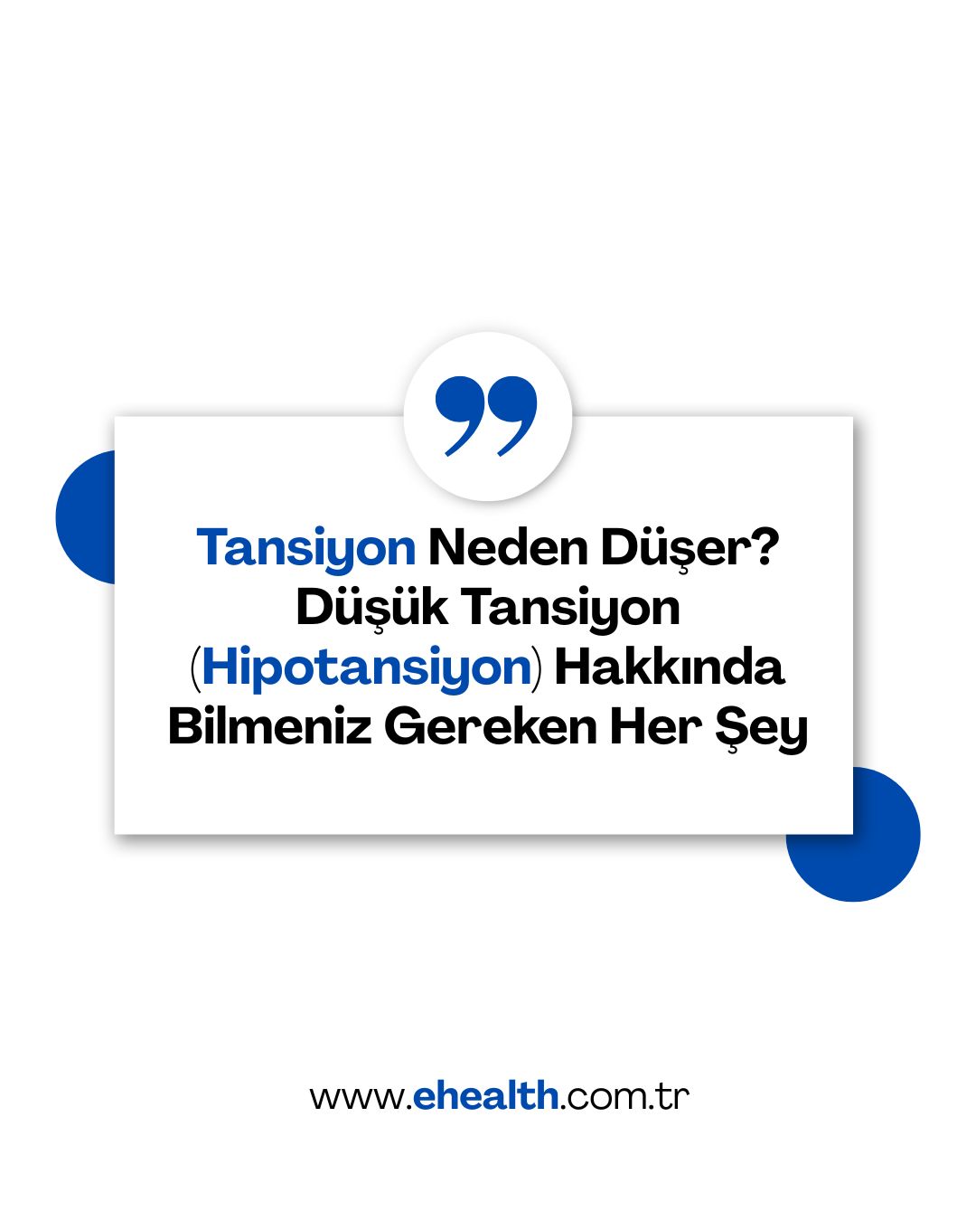 Tansiyon Neden Düşer